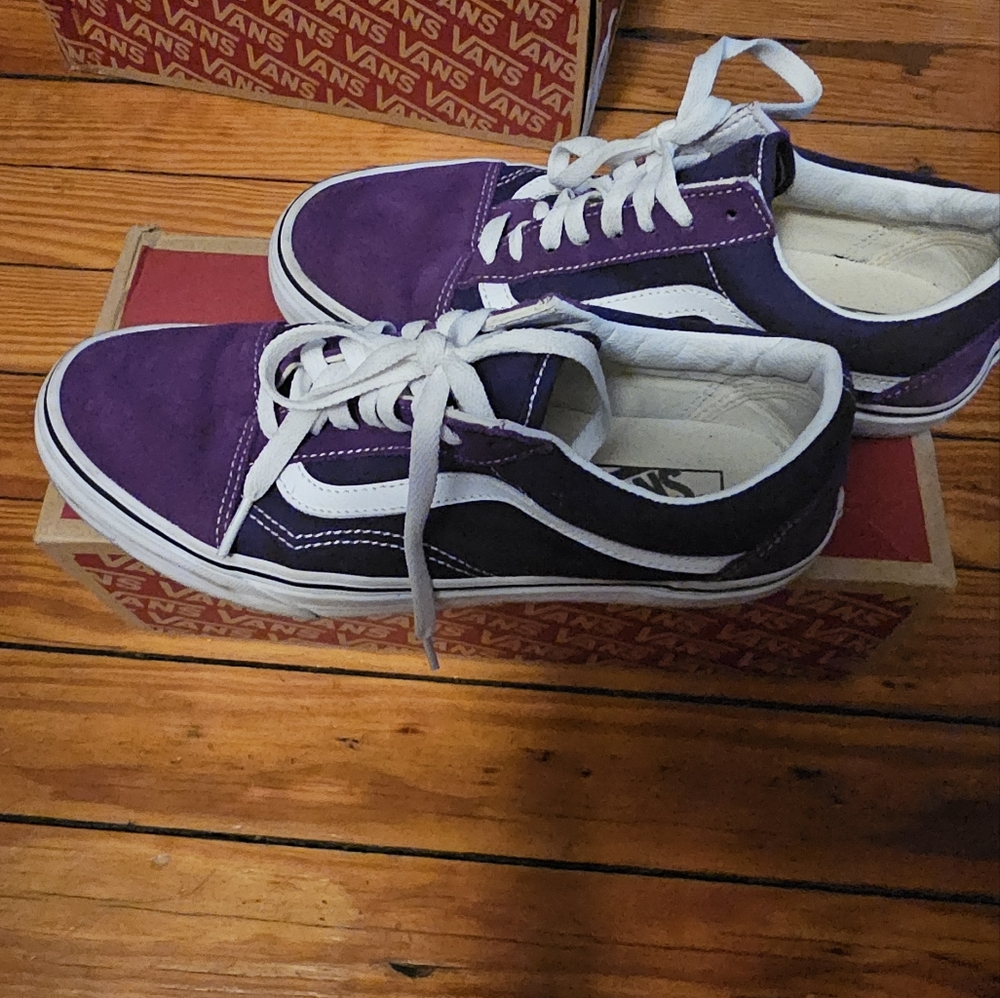 Ladies Purple Vans Sneakers